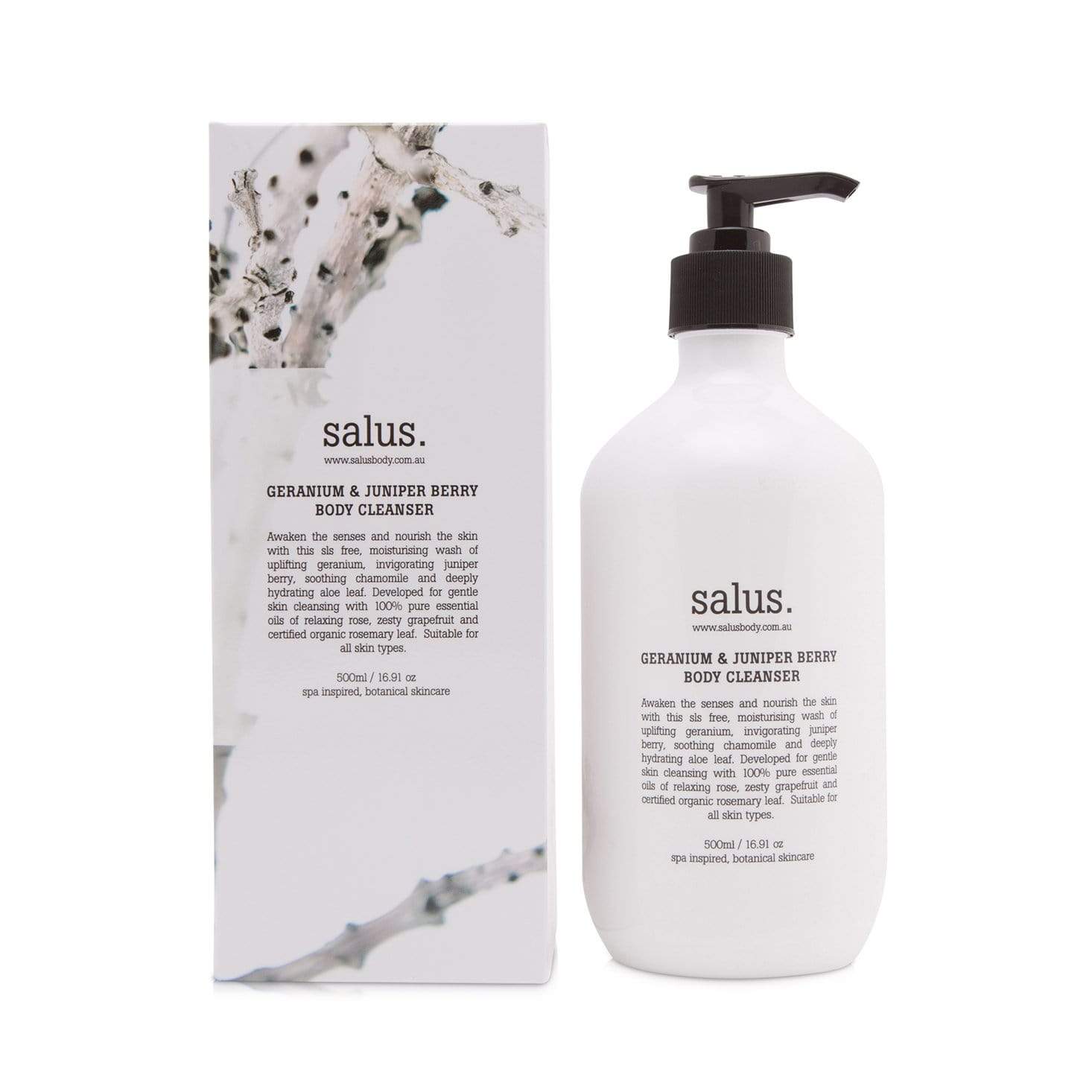Salus Geranium + Juniper Berry Body Wash - 500ml