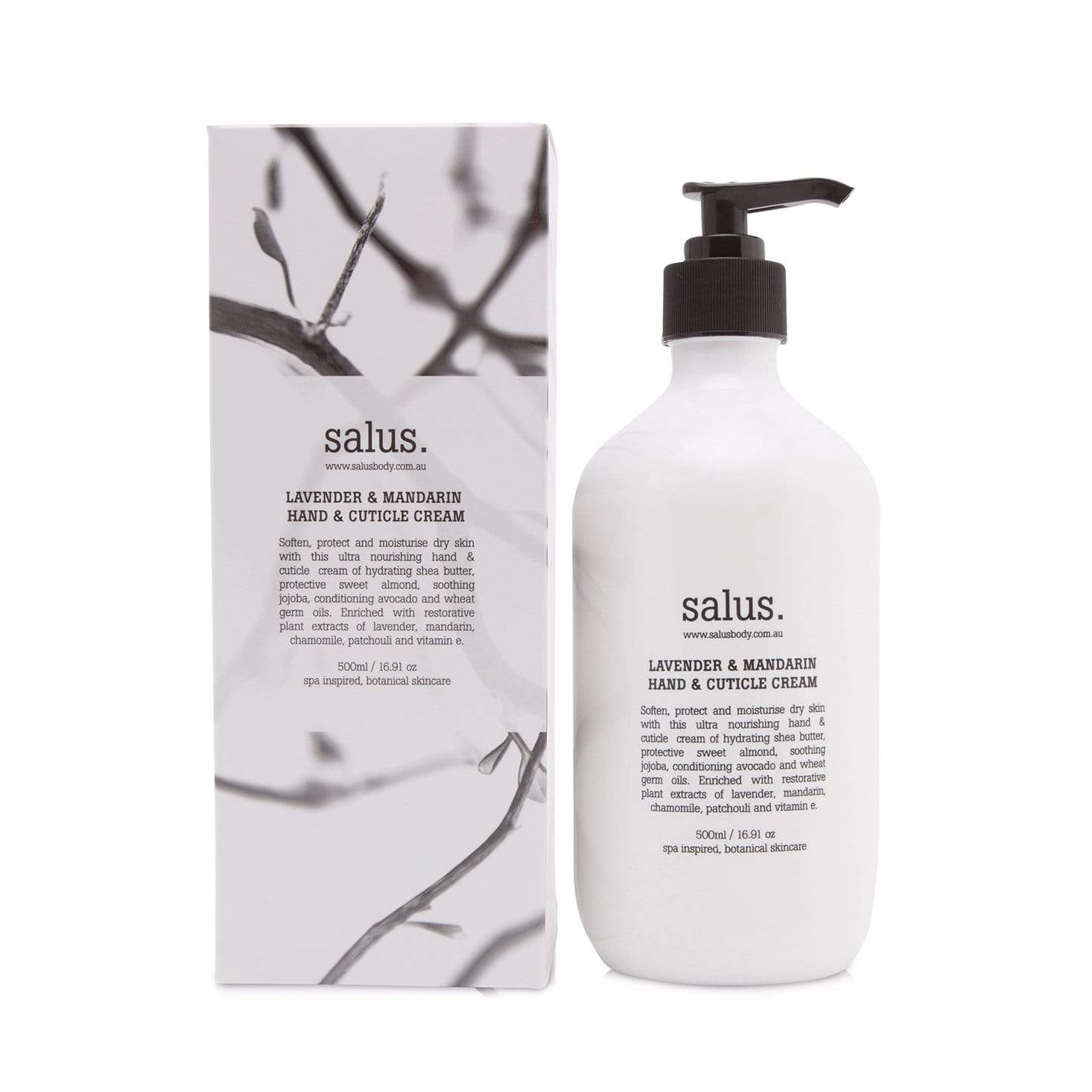 Salus Lavender Mandarin Hand + Cuticle Cream - 500ml