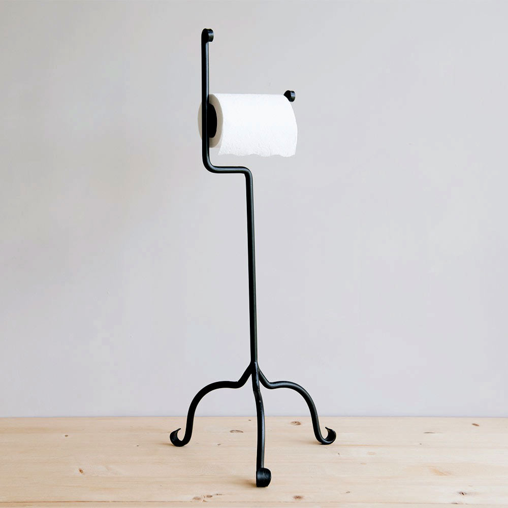 Standing Iron Toilet Paper Holder