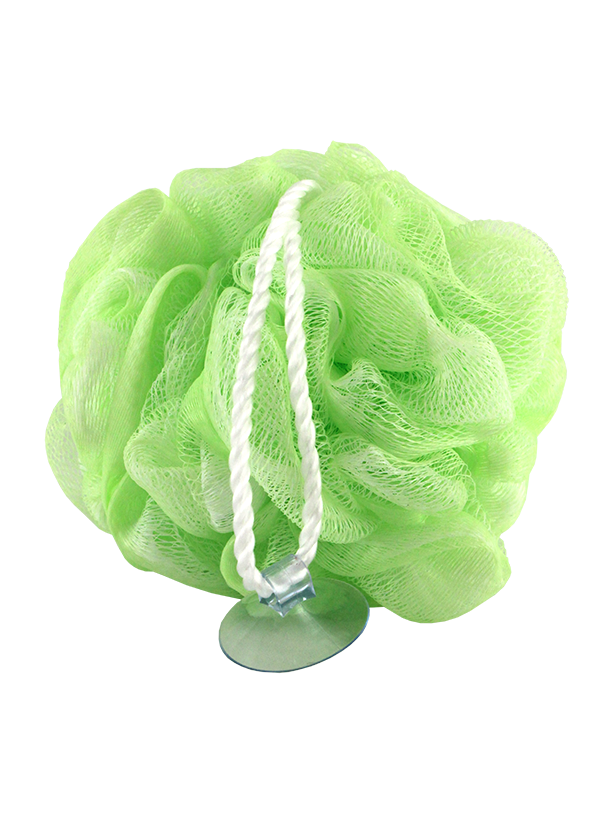 Jumbo Mesh Body Sponge w/Suction Cup
