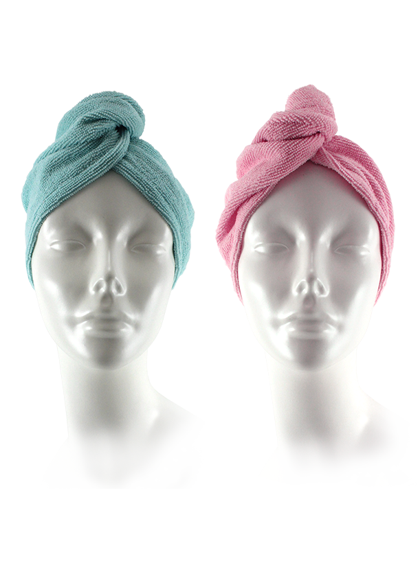 2PK MICROFIBER TURBAN