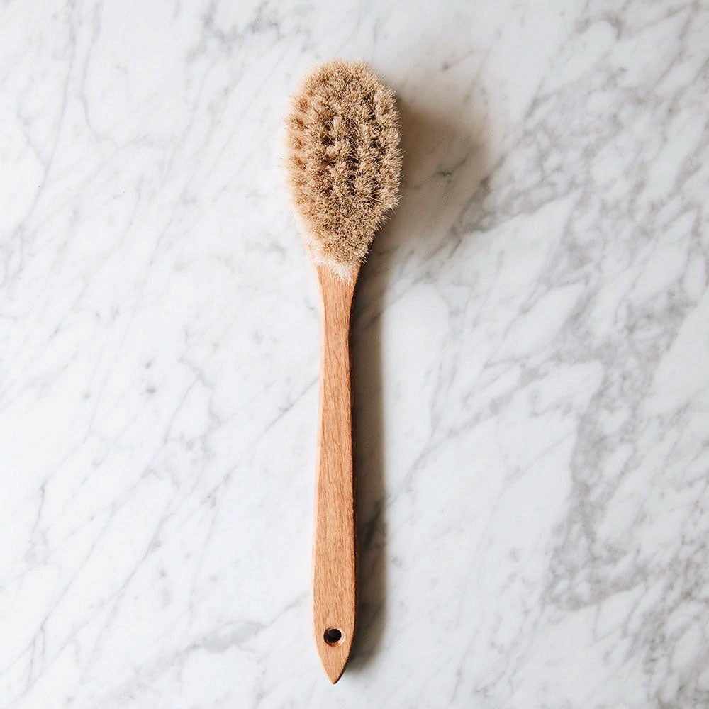 "Long Handle Bath Brush, Dry Brush"